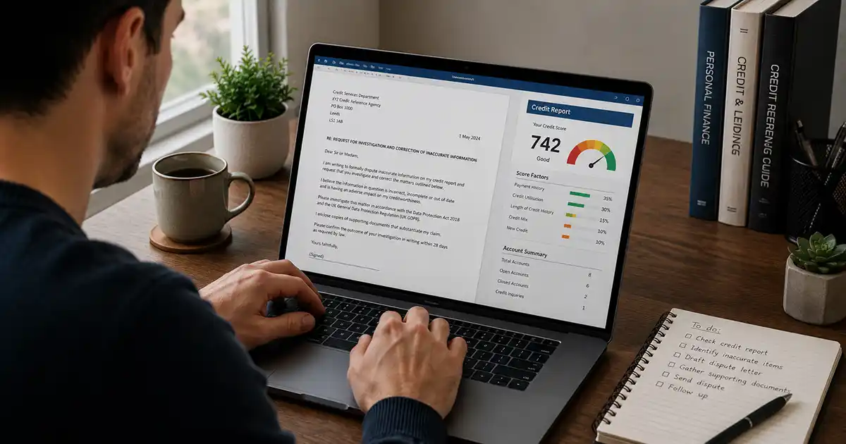 Raising a dispute with a UK credit reference agency